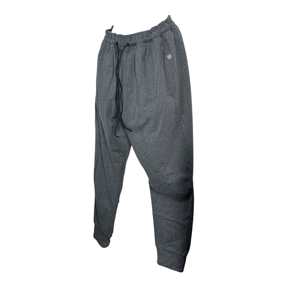 Gaiam Mens Medium Jogger Pants Gray Yoga Lounge Sweatpants Drawstring Athletic - Picture 2 of 7